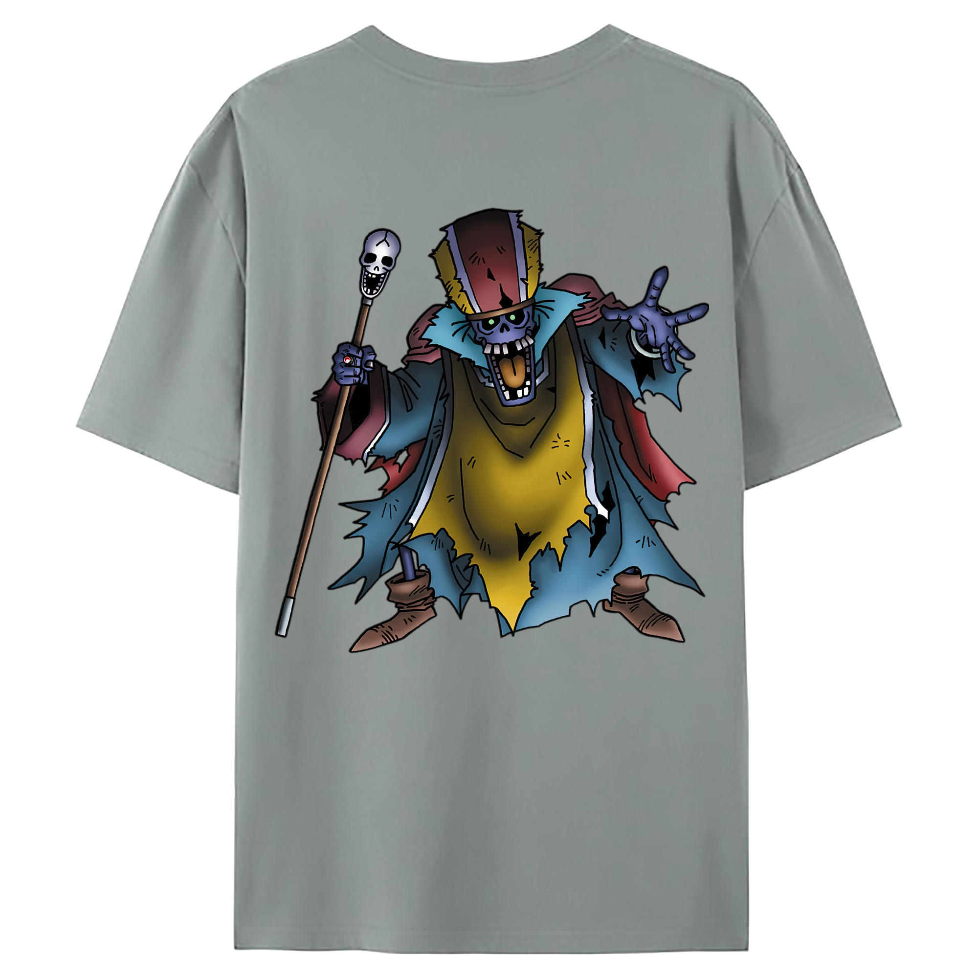 （画像用） ドラゴンクエスト Doragon Kuesuto Dragon Quest 綿100％ メンズ半袖Tシャツ（バックプリント） 通気性